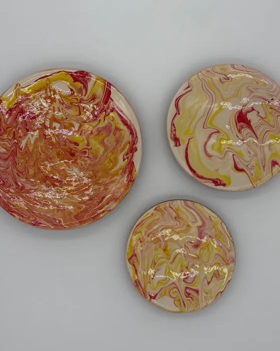 Lot de 3 assiettes design — Décor 2