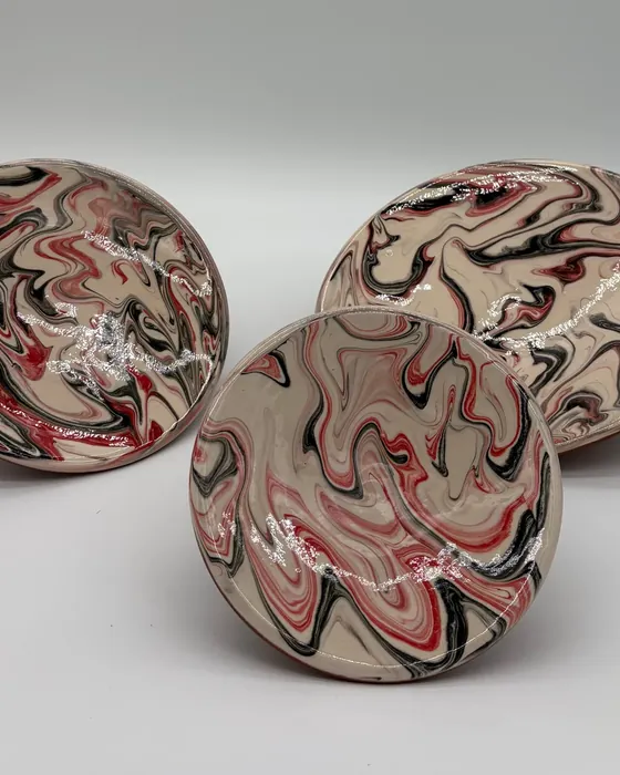 Lot de 3 assiettes design — Décor 3