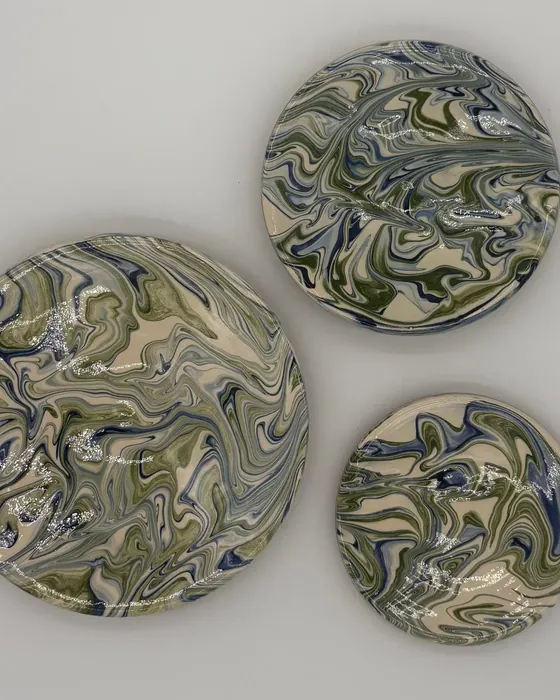 Lot de 3 assiettes design — Décor 5