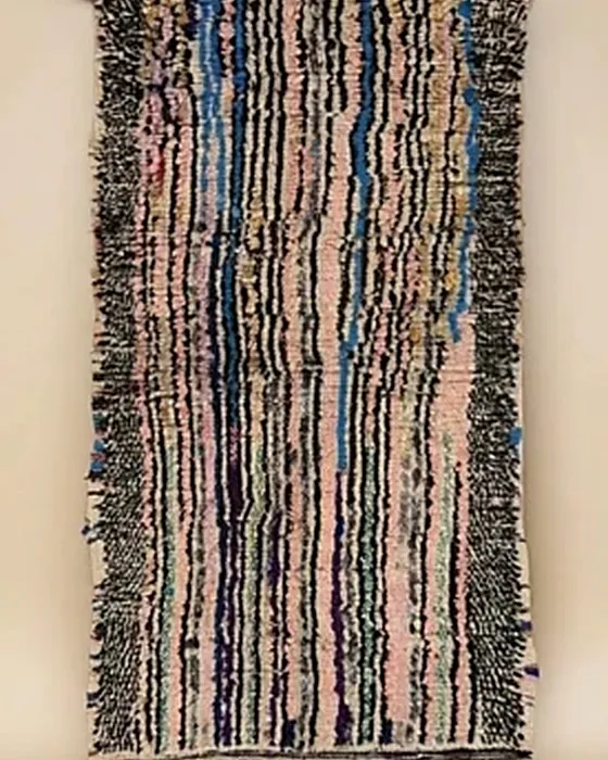 Tapis Boucherouite — N° 2 · 2 × 0,90 m