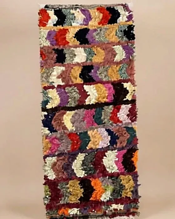 Tapis Boucherouite — N° 3 · 2 × 0,90 m