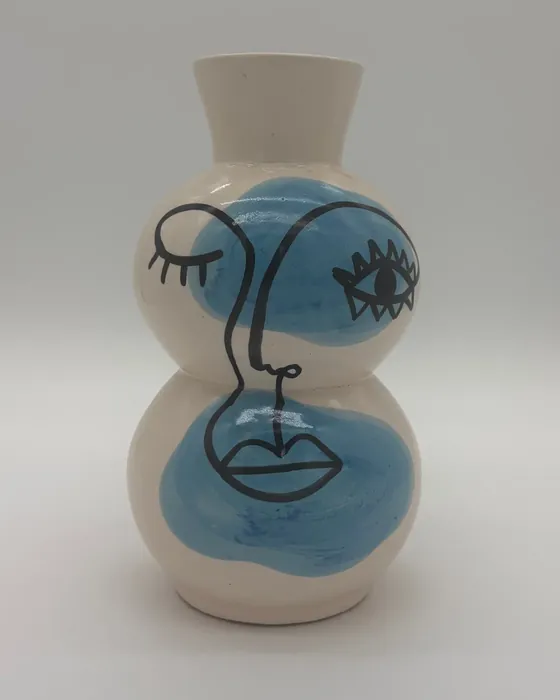 Vase Visage — Grand · 3 coloris